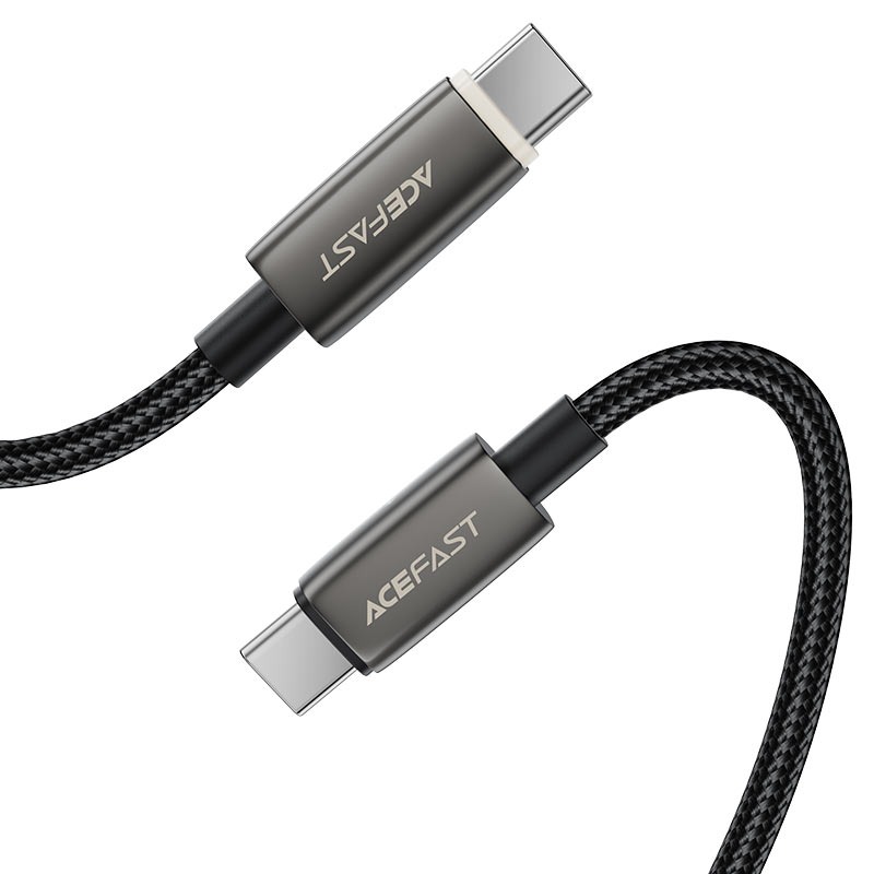 C23-03 USB-C to USB-C intelligent power-off charging data cable - Black