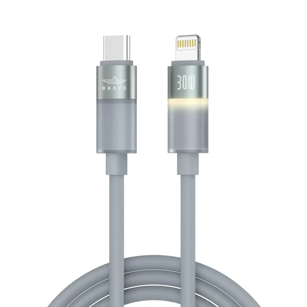 BRAVE FlexCharge Pro 30W Lightning fast charging and data cable BDC-50
