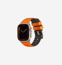 Uniq Linus Airosoft Silicone Strap For Apple Watch 49/45/44/42mm - Volt Orange