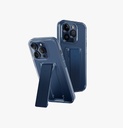 Uniq Hybrid Heldro Mount With Stand Case for iPhone 15 Pro Max - UltraMarine Deep Blue