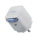 Bazic GoPort Retrek 1-Port USB-C & Built-In USB-C Cable 65W GaN - White